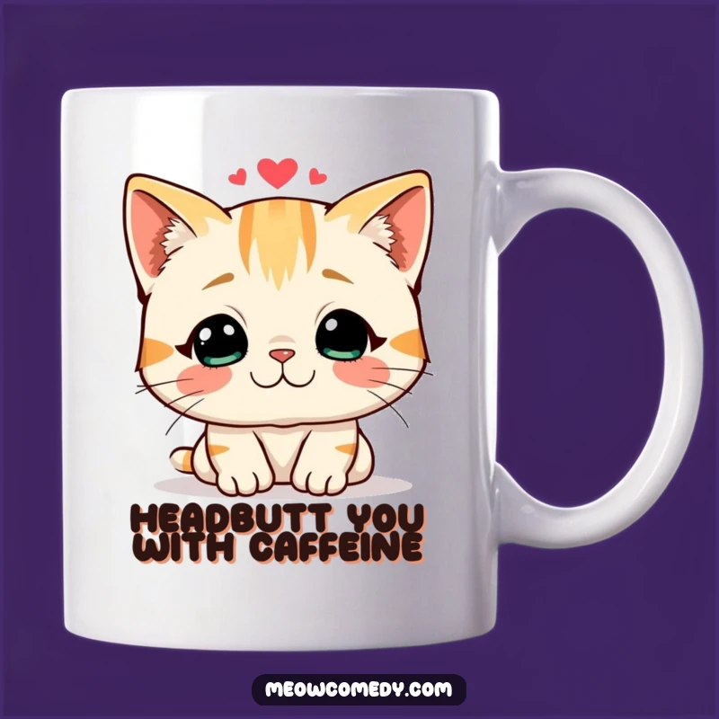 Funny Loving Cat Headbutt Mug: Heartwarming Gift for Cat Lovers