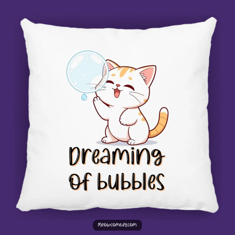 Funny Kawaii Cat Bubble Pillow, Soft Comfort with a Playful Touch