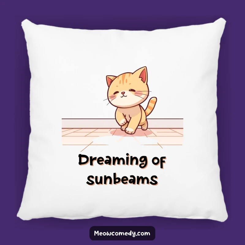 Funny Kawaii Cat Light Beam Pillow - Cozy Playful Comfort Gift