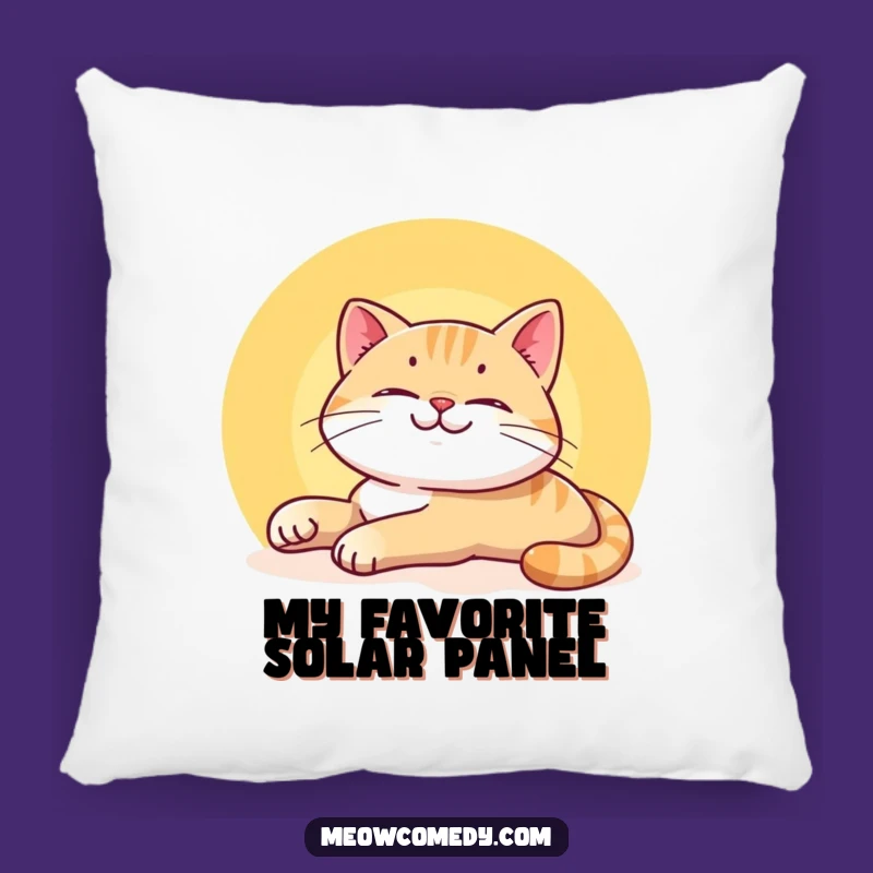 Funny Smiling Cat Pillow - Cozy Lazy Stretch Cushion for Comfort