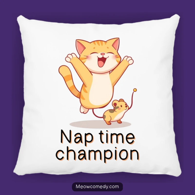 Funny Cat Leaping Pillow: Cozy and Hilarious Comfort for Cat Fans