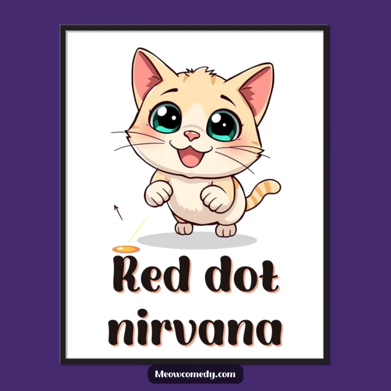 Funny Cat Laser Digital Print - Hilarious Art for Feline Fans Gift