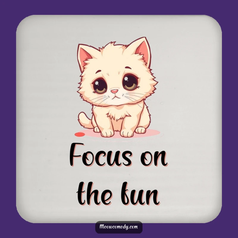 Funny Fluffy Cat Coaster - Protect Surfaces, Cute Decor, Great Party Gift