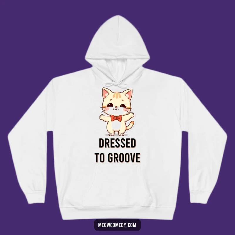 Cozy Funny Kawaii Cat Dance Hoodie: Warm & Whimsical Gift