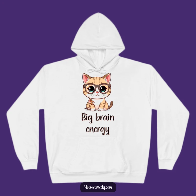 Funny Kawaii Cat Spectacles Hoodie: Cozy and Comical Cat Glasses Gift