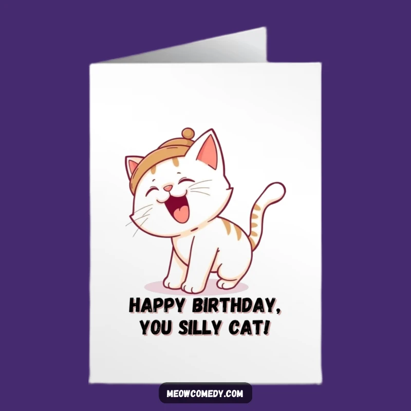 Free Printable Birthday Cat Card: Tripping into Fun Birthday Gift