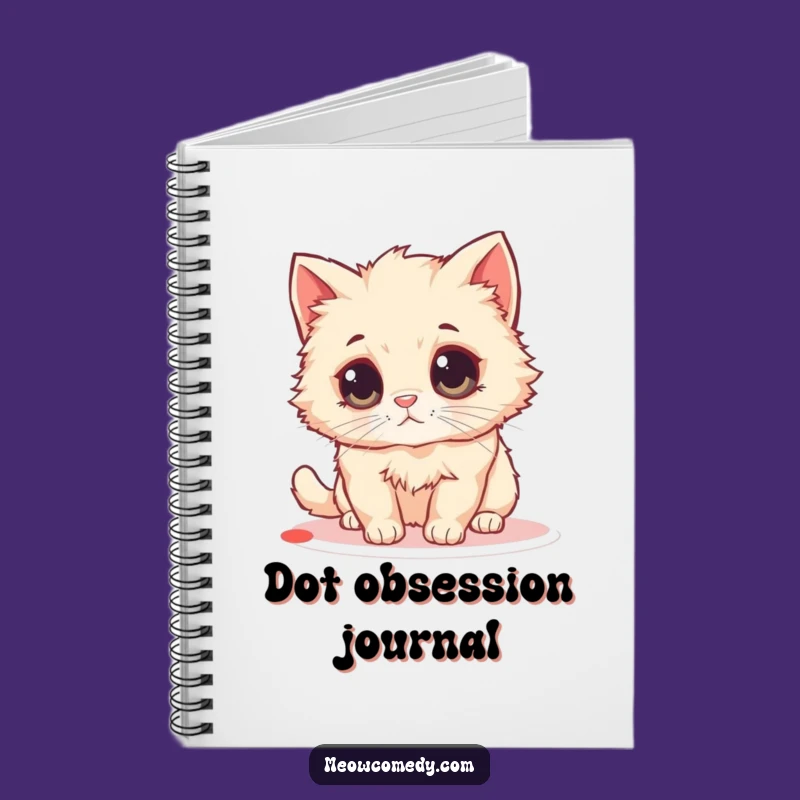 Funny Fluffy Cat Notebook - Jot Down Ideas, Cute Cover, Perfect Gift