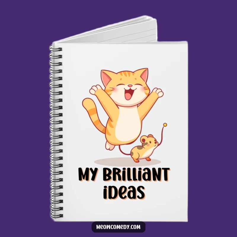 Funny Cat Leaping Notebook: Hilarious Journal for Playful Thoughts and Ideas