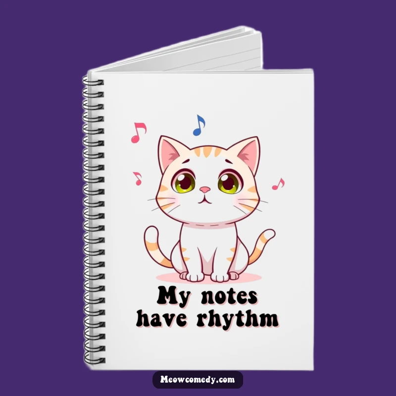 Funny Cat Notebook: Amazed Kitty Watching Dancing Note - Journal Gift!