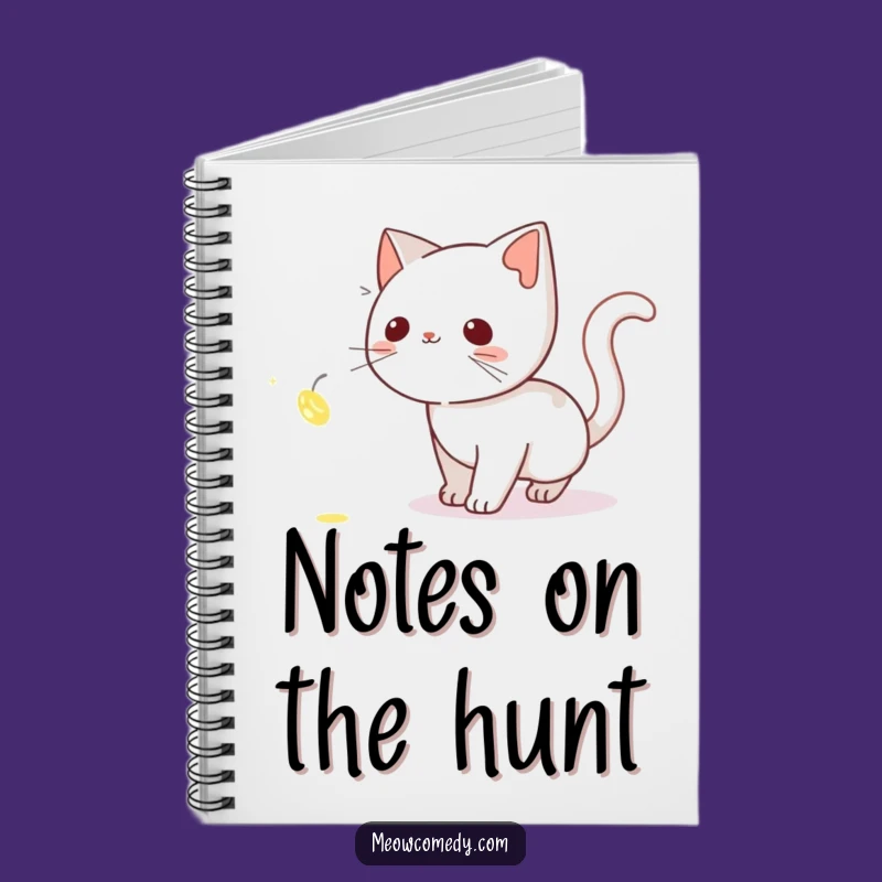 Funny Curious Cat Notebook: Firefly Chase Journal - Creative Magic