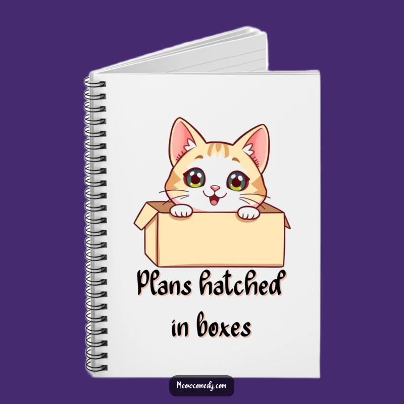 Funny Excited Cat Notebook: Peek-a-Boo Kitty Journal - Creative Fun