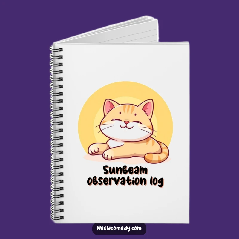 Funny Smiling Cat Notebook - Journal for Lazy Day Ideas and Notes