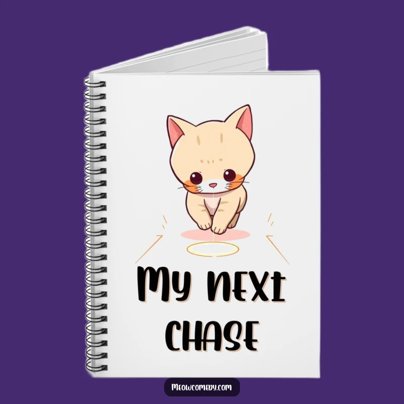 Funny Kawaii Cat Laser Notebook: Playful Pursuit Journal Gift