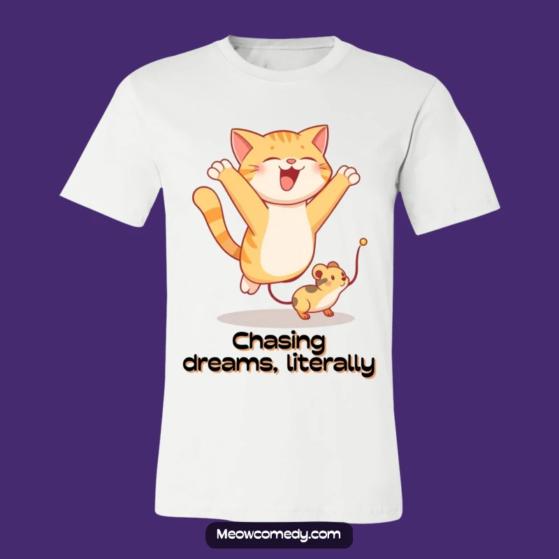 Funny Cat Leaping T-Shirt: Hilarious and Playful Gift for Cat Enthusiasts